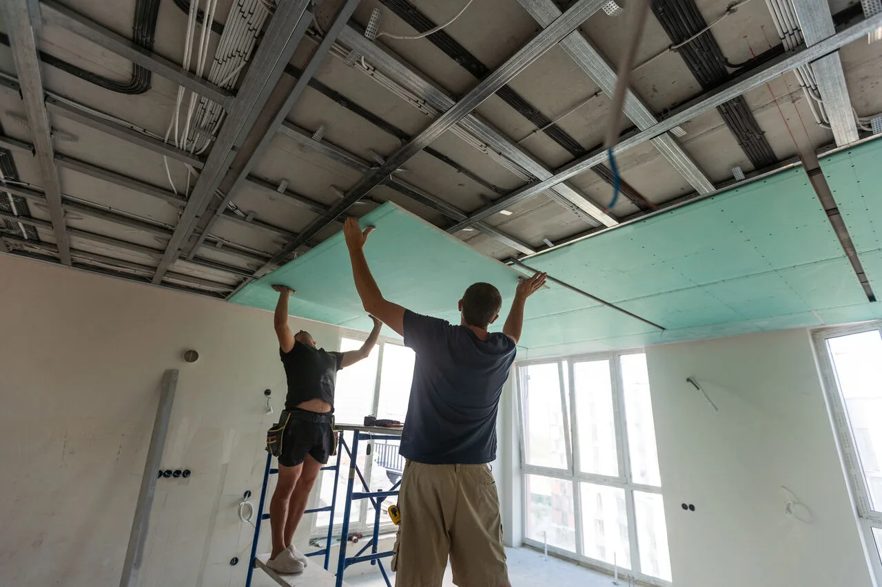 Pose placo cloison sèche ADK Bâtiment